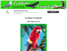Tablet Screenshot of lexikon-voegel.de